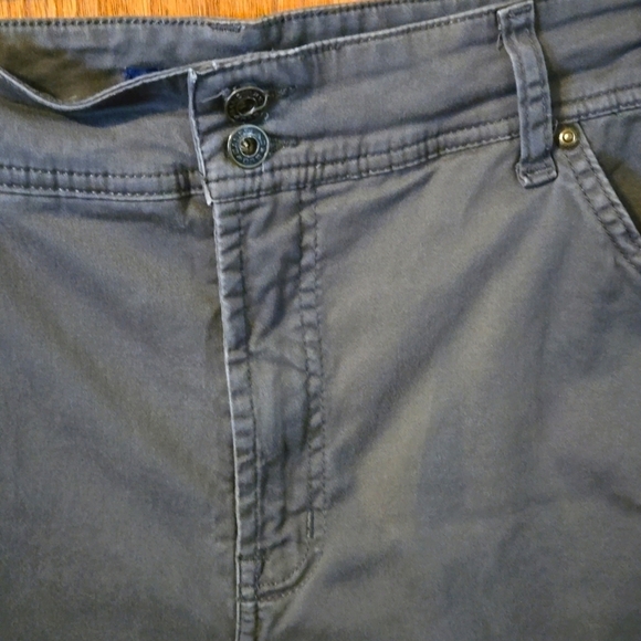 Bandolinoblu Crop length Pants Olive color 5 Pockets Women size 20W - Picture 2 of 15